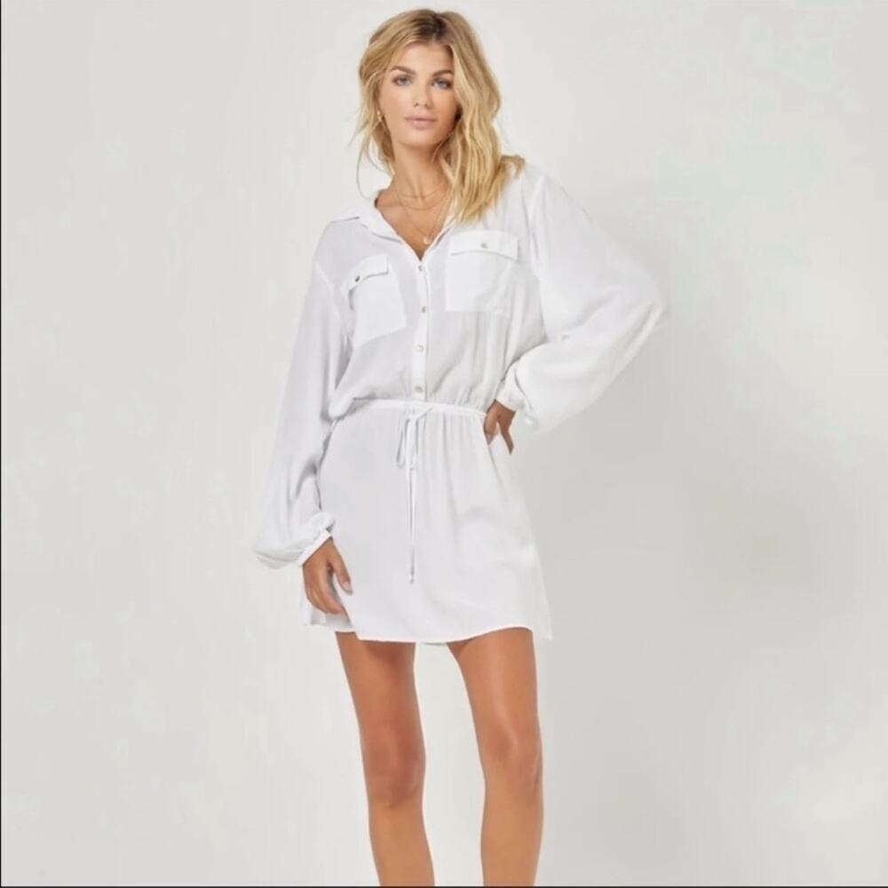 L*space AMELIA DRESS IN WHITE XS